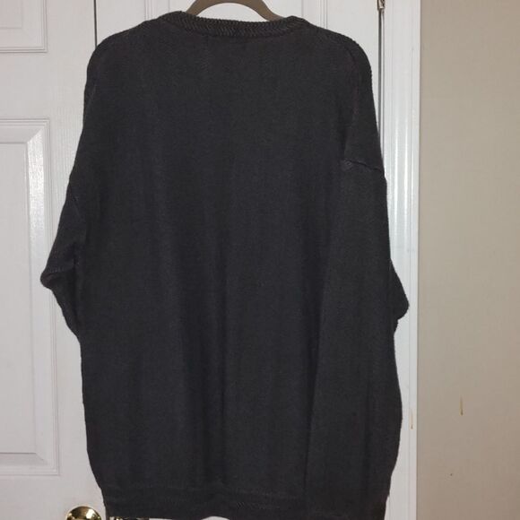 Chaps Ralph Lauren  Hand Framed Gray Sweater  Sz XL - Picture 5 of 5
